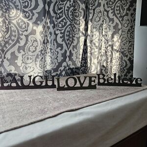 LIVE LAUGH LOVE Wooden Painted Rustic Decor